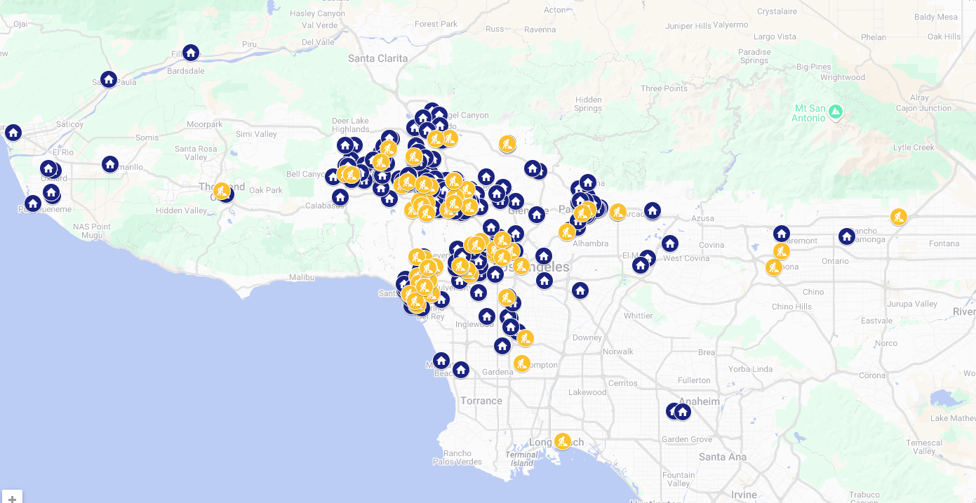 LAAA Closings Map